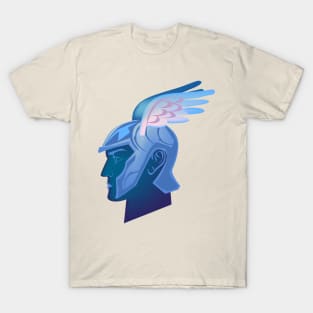 colourfull face of the god Mercury T-Shirt